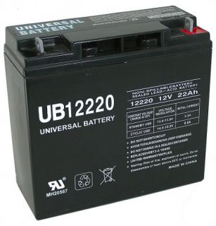 UPG Sealed Lead Acid Battery   AGM type, 12V, 22 Amps, Model# UB12220