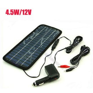 5W 12V Volt Cars Boats Motorcycle Battery Charger Solar Powered 