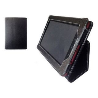 Kobo Vox eReader / Tablet Black Faux Leather Version Stand Cover Case