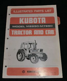   Tractor M6950 M7950 With CAB Illustrated Parts List Manual Book OEM