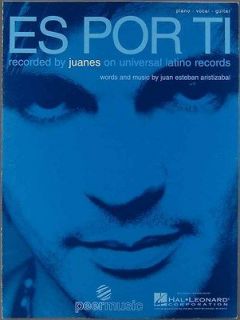   TI Juan Esteban Aristizabal JUANES Sheet Music PIANO VOCAL GUITAR 2002