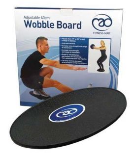 FITNESS MAD WOBBLE BOARD   ADJUSTABLE   40 CMS