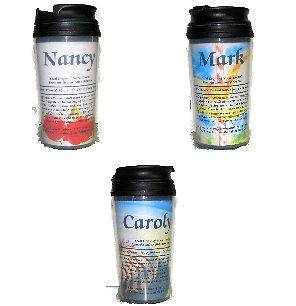 Travel Mug Personalized with Meaning of Name