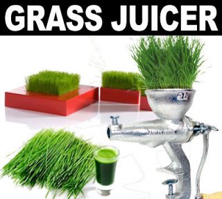   Heavy Duty Cast Iron Manual Wheat Grass Fruit Juicer Extractor Grinder