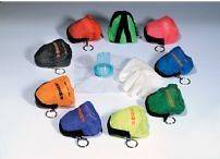 CPR MASK FACE SHIELD BARRIER KEY CHAIN KIT GLOVES INCL.