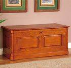 Traditional Solid Wood Cedar Storage Chest In A Golden Finish