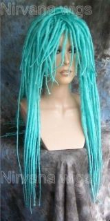 Light Blue Extra Long Dreads/Dreds Goth/Punk Cosplay wig/wigs