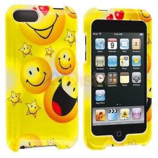 Yellow Smiley Face Happy Case Cover for Apple iPod Touch 3rd 2nd Gen 