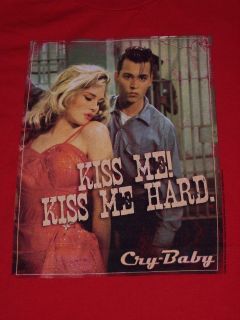 Cry Baby (Movie) Johnny Depp T Shirt (Size: XXL, Color: Red) New