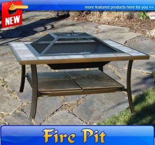 Outdoor Metal Fire Pit Garden Patio Firepit Stove With Cover CHRISTMAS 