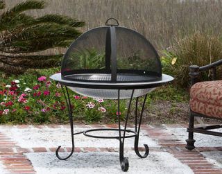 NEW! Outdoor Fire Pit, Stainless Steel Patio Camping Grill Wood Stove 