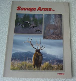 SAVAGE ARMS 1981 Firearms gun catalog shooting