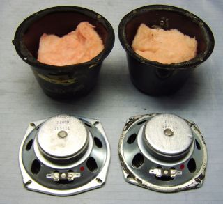 Original pair The Fisher XP 66C Midrange Speakers w Isolation Cups 