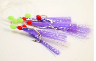   Feathers Hokkai hockeye bass shrimp mini rigs lure bass tinsel