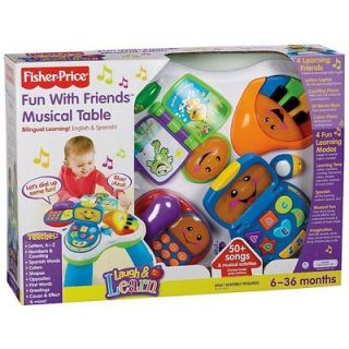 FISHER PRICE LAUGH & LEARN FUN MUSICAL TABLE Activity Center NEW