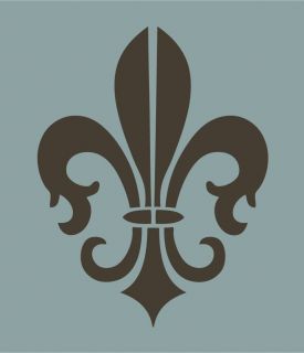 Fleur De Lis Stencil for Wall, Cake and Curtains, Large Wall Damask 