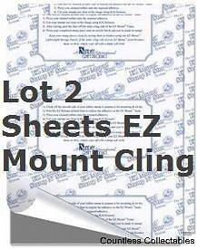 Sheets EZ Mount EZmount Static Cling Foam Cushion Unmounted Rubber 