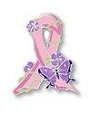 Breast Cancer Ribbon Butterfly Flower Lapel Pin New