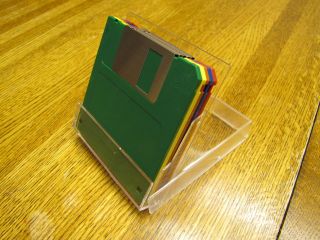   DS/HD 1.44MB MF 2HD IBM Format Clear Case All New Floppy Disks Color