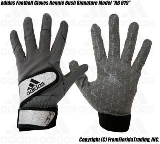adidas Football Gloves Reggie Bush 619(XL)Gry x Silvr