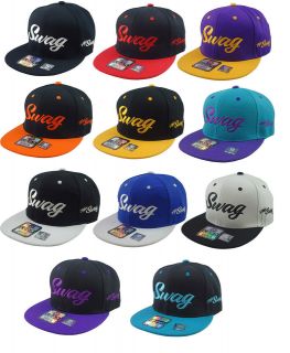 NEW VINTAGE SWAG FLAT BILL SNAPBACK CAP HAT ALL COLORS AVAILABLE