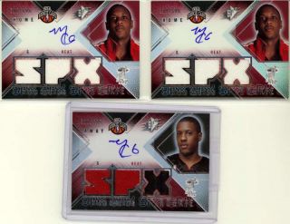 MARIO CHALMERS 2008 2009 SPX ROOKIE TRIPLE JERSEY PATCH AUTO 