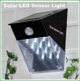Solar LED PIR Motion Sensor Garden /Flood/ Entrance Outdoor Wall Light