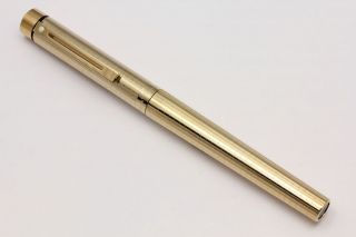  Targa 1007 Geometric Gold Plated Classic Fountain Pen (Unused