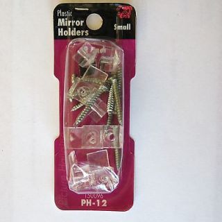 32 Pieces Plastic Mirror Print Frame Holders Clips Brackets