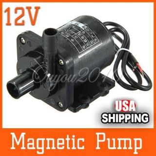 DC 12V Micro Amphibious Brushless Magnetic Pump Submersible High Solar 