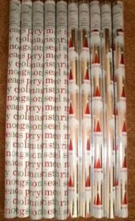   Christmas Wrapping Paper 10 Rolls Gift Wrap Foil Finish! 250 sq ft