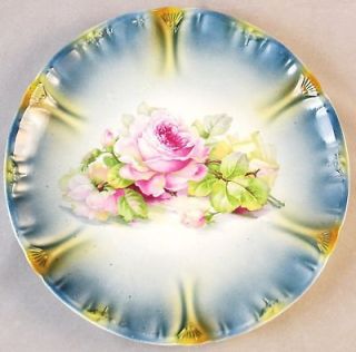 Franz Mehlem Bonn Transferware Pink Country Roses Plate