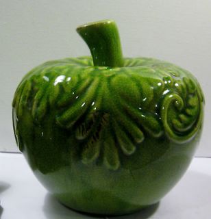 Large Ceramic Green Apple Kitchen Decor Fruit Vegetables New