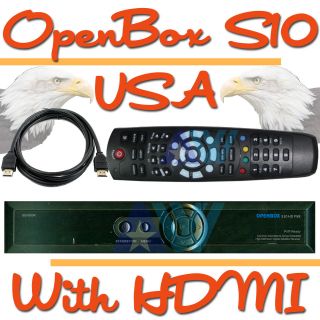   OpenBox S10 Mini HD FTA Digital Satellite Receiver w/FREE HDMI Cable