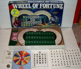 VINTAGE WHEEL OF FORTUNE BOARDGAME PRESSMAN TOY CORP 1986 100% 
