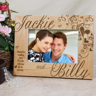 personalized couples picture frame hearts love valentines photo frame 