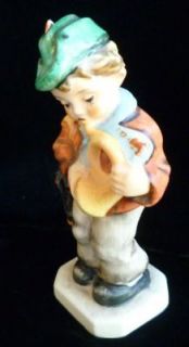 Friedel German Figurine Youth Playing French Horn AF