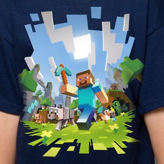 Minecraft Adventure YOUTH SIZES T  Shirt NEW Official Licensed 