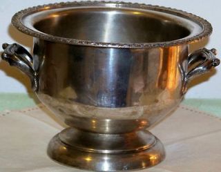 Antique Silver Plate Classic Wine Champage Chiller Ice Bucket