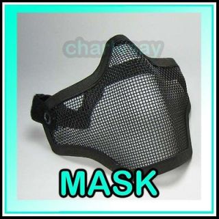 Tactical TMC Metal Wire Half Face Airsoft Mask Blk