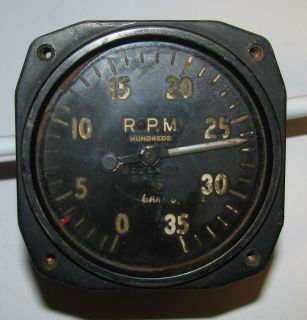WW2 1942 DATED JAEGER WATCH COMPANY TYPE C 9A AIRCRAFT TACHOMETER