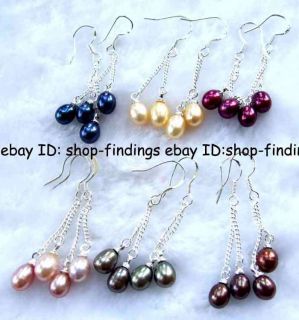 blue pearl earrings in Fashion Jewelry
