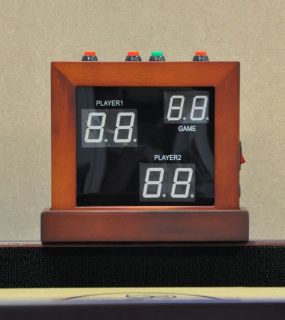   ELECTRONIC SCOREBOARD FOR SHUFFLEBOARD OR OTHER GAME TABLES in CHERRY