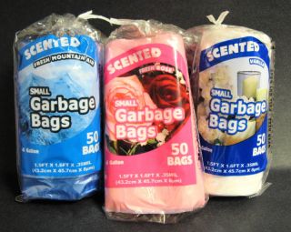 Gallon Scented Trash Garbage Doggie Bags 50 Per Pkg