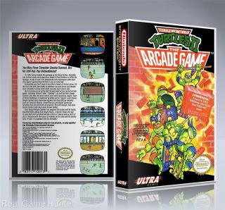 NO GAME) Nintendo Nes Case Box: Teenage Mutant Ninja Turtles II The 