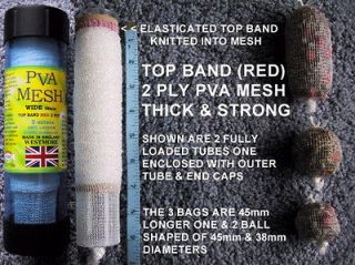 WESTMORE PVA MESH 38mm Refill Tube OFFER 15OR20M Make Carp Pellet Bait 
