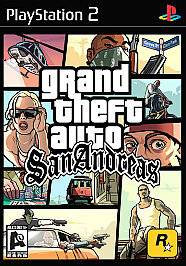 Grand Theft Auto San Andreas (Sony PlayStation 2, 2004) PS2 GTA with 