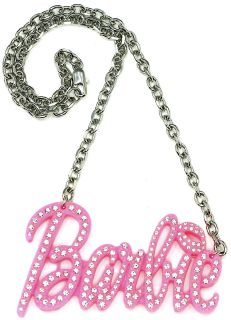   Pink Plastic Pendant Nicki Minaj Barbie Style 19 Necklace Chain New