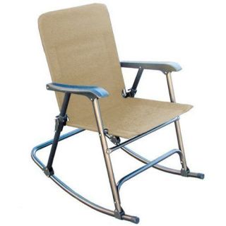 Elite Folding Rocking Chair, Tan