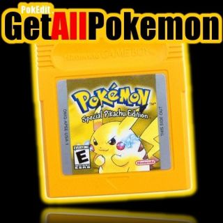  Yellow Used Pokemon GB GBA All 152 151 Edit Nintendo Game Boy Game